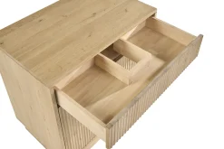 Meuble de salle de bain en bois chêne massif L80 cm ALISTAIR