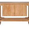 Meuble de salle de bain en bois teck massif L120 cm ALBE