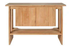 Meuble de salle de bain en bois teck massif L120 cm ALBE