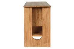 Meuble de salle de bain en bois teck massif L120 cm ALBE