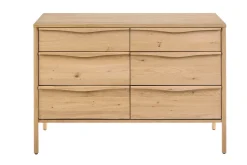 Meuble de salle de bain en bois chêne massif L120 cm MARIN