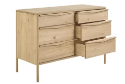 Meuble de salle de bain en bois chêne massif L120 cm MARIN