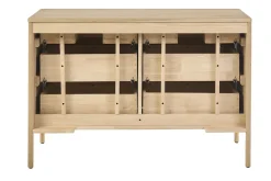 Meuble de salle de bain en bois chêne massif L120 cm MARIN