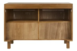 Meuble de salle de bain en bois teck massif et corde tressée L120 cm MOSSA