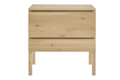 Meuble de salle de bain en bois chêne massif L80 cm JOSHUA