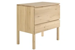 Meuble de salle de bain en bois chêne massif L80 cm JOSHUA