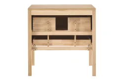 Meuble de salle de bain en bois chêne massif L80 cm JOSHUA
