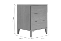 Meuble de salle de bain finition bois chêne L60 cm FREDDY