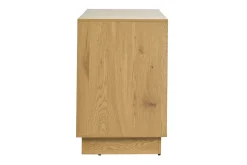 Meuble de salle de bain finition bois clair chêne et cannage rotin L120 cm ALICANTE