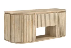 Meuble de salle de bain suspendu en bois manguier massif L110 cm BALDO