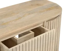 Meuble de salle de bain suspendu en bois manguier massif L110 cm BALDO