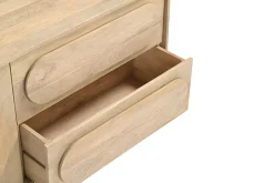 Meuble de salle de bain suspendu en bois manguier massif L120 cm SLAPPA