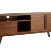 Meuble TV - Buffet vintage bois foncé noyer L160 cm VOLVER