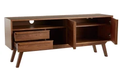 Meuble TV - Buffet vintage bois foncé noyer L160 cm VOLVER