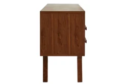 Meuble TV - Buffet vintage bois foncé noyer L160 cm VOLVER