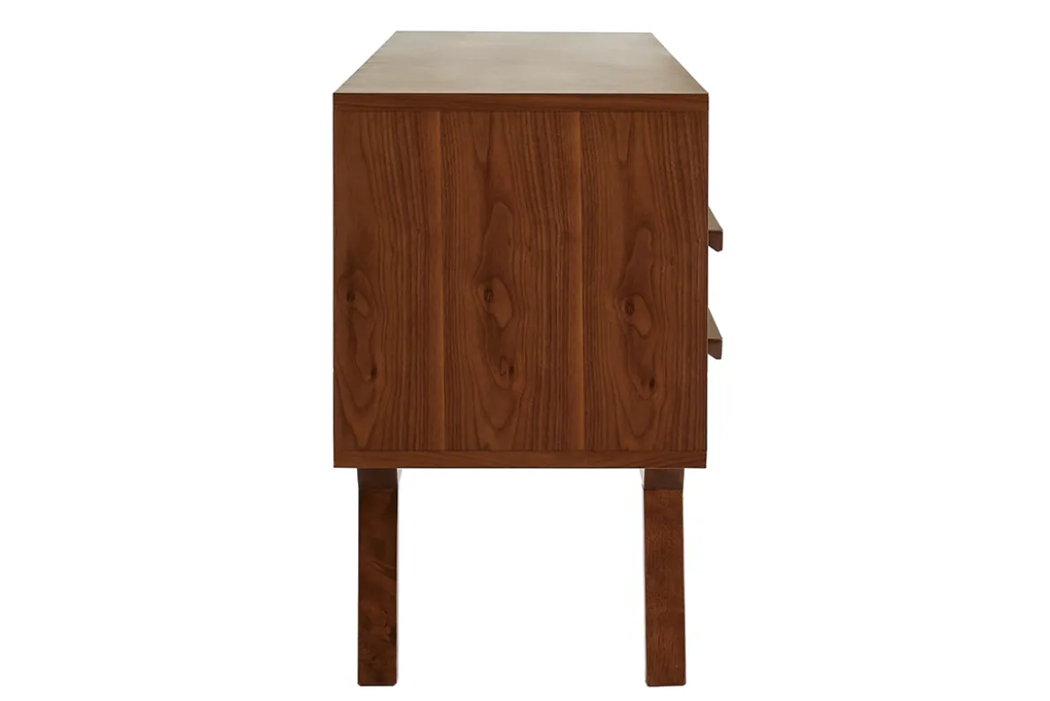Meuble TV - Buffet vintage bois foncé noyer L160 cm VOLVER