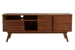 Meuble TV - Buffet vintage bois foncé noyer L160 cm VOLVER