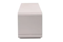 Meuble TV design beige laqué brillant 3 tiroirs L180 cm SAILOR