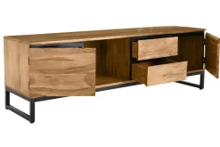 Meuble TV en bois massif L160 cm HOORN