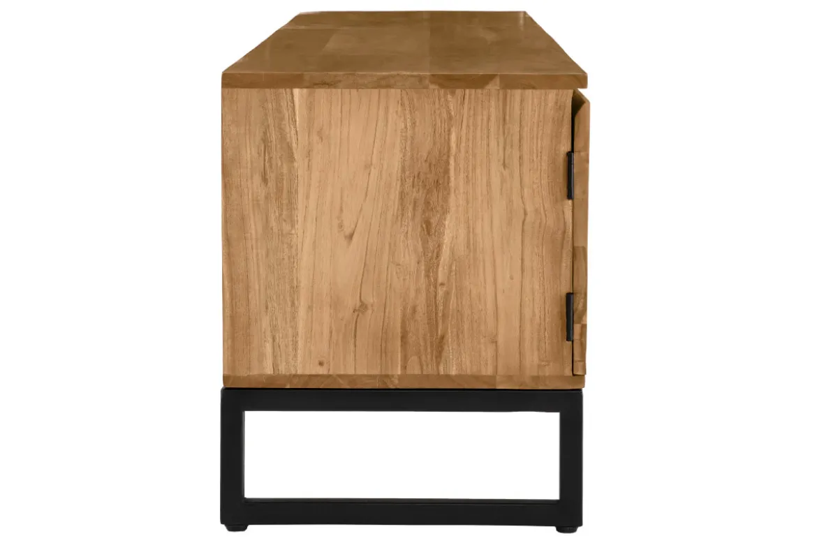 Meuble TV en bois massif L160 cm HOORN