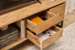Meuble TV en bois massif L160 cm HOORN