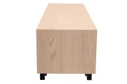 Meuble TV finition bois chêne avec rangements fermés L160 cm MANNY