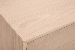 Meuble TV finition bois chêne avec rangements fermés L160 cm MANNY