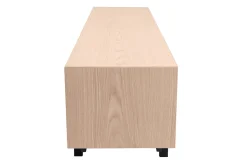 Meuble TV finition bois chêne et métal noir L200 cm MANNY