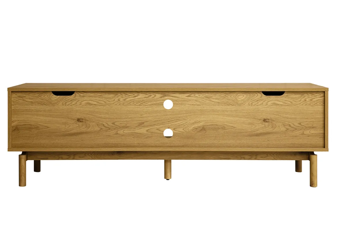 Meuble TV finition bois chêne L160 cm YSEULT