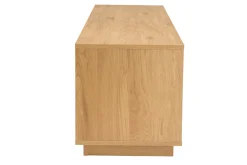 Meuble TV finition bois clair chêne 2 tiroirs L160 cm MADERO