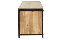 Meuble TV industriel en bois manguier massif L178 cm INDUSTRIA