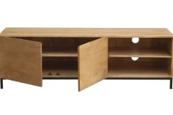 Meuble TV industriel en bois manguier massif et métal L145 cm YPSTER