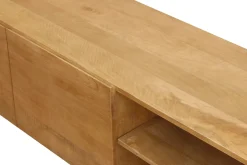 Meuble TV industriel en bois manguier massif et métal L145 cm YPSTER