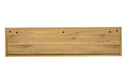 Meuble TV mural finition blanche et bois clair chêne L120 cm FLEXO