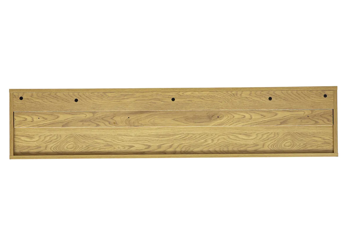 Meuble TV mural finition bois clair chêne L140 cm FLEXO