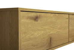 Meuble TV mural finition bois clair chêne L140 cm FLEXO