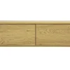 Meuble TV mural finition bois clair chêne L120 cm FLEXO