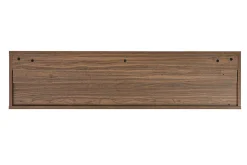 Meuble TV mural finition bois foncé noyer L120 cm FLEXO