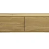 Meuble TV mural finition bois clair chêne L120 cm FLEXO