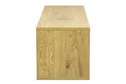 Meuble TV mural finition bois clair chêne L120 cm FLEXO