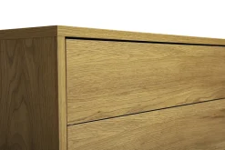 Meuble TV mural finition bois clair chêne L120 cm FLEXO
