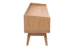 Meuble TV scandinave bois clair frêne L200 cm HALLEN