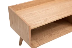 Meuble TV scandinave bois clair frêne L200 cm HALLEN