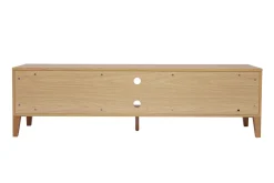 Meuble TV scandinave bois clair chêne 4 tiroirs L180 cm FREDDY