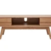 Meuble TV scandinave en bois clair 2 tiroirs L150 cm BALTIK