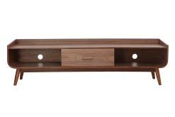 Meuble TV vintage bois noyer L180 cm HALLEN