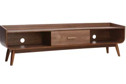 Meuble TV vintage bois noyer L180 cm HALLEN