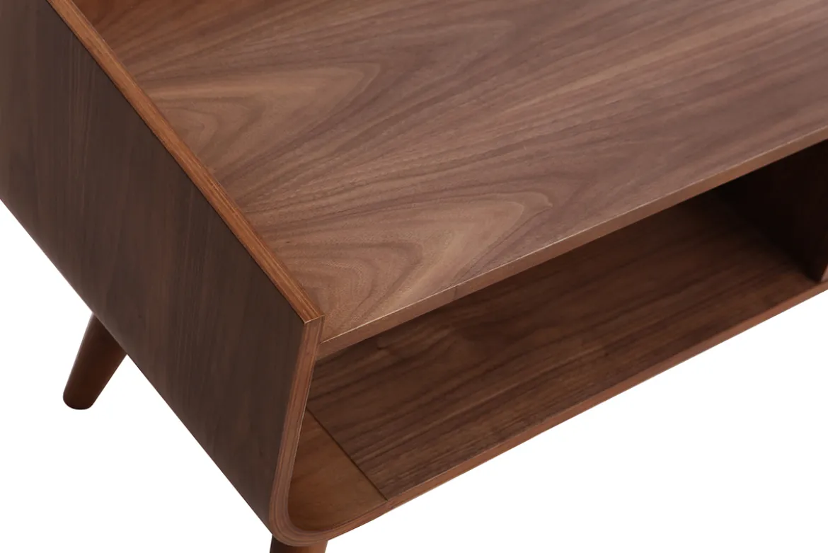Meuble TV vintage bois noyer L180 cm HALLEN