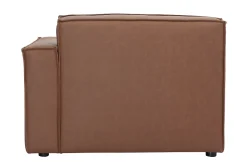 Module d'angle droit pour canapé en cuir marron SPLIT