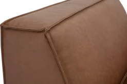 Module d'angle droit pour canapé en cuir marron SPLIT